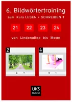 Vorschau - Arbeitsblätter - 6. Bildwörtertraining LESEN + SCHREIBEN Kursteil 1 - Deckblatt