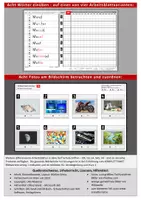 Vorschau - Arbeitsblätter - 7. Bildwörtertraining LESEN + SCHREIBEN Kursteil 1 - Seite 1