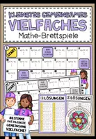 Vorschau - Stationenlernen - KLEINSTES GEMEINSAMES VIELFACHES (kgV)– 2 Mathe-Brettspiele - Deckblatt
