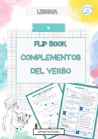 Vista previa - Refuerzo / NEE / Materiales de apoyo - Flipbook complementos del verbo - Portada