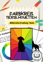 Vorschau - Mal- und Bastelvorlagen - Farbkreis - Tiersilhouetten - Deckblatt