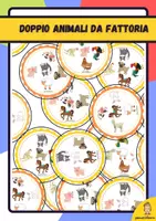 anteprima - Giochi - Doppio animali da fattoria - Pagina di copertina