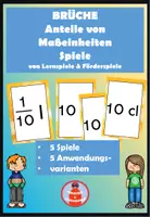 Vorschau - Spiele - Brüche Anteile von Maßeinheiten - Deckblatt