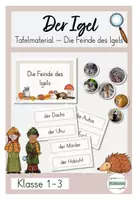 Vorschau - Stundenentwürfe - Die Feinde des Igel Tafelmaterial - Deckblatt