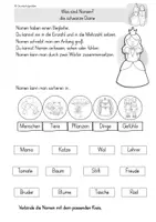 Vorschau - Unterrichtsreihen - Nomen Forscherheft Übungsheft Wochenplan Klasse 2 Montessori Wortarten Lernzielkontrolle - Seite 2