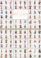 Vorschau - selbst erstellte Cliparts/Grafiken - 100 süßen Weihnachtstieren Wasserfarben-Clipart-Bundles - Deckblatt