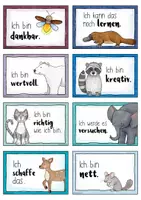 Vorschau - Mal- und Bastelvorlagen - Tiere - 24 MUT Affirmationen - Growth Mindset / Wachstumslernen Mutmacher - Seite 3