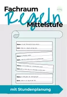 Vorschau - Arbeitsblätter - Regeln im Fachraum - Deckblatt
