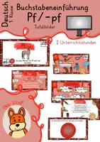 Vorschau - Präsentationen/Tafelbilder - Buchstabeneinführung Laut Pf - digitale Tafelbilder Deutsch 1 - Deckblatt