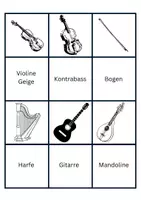 Vorschau - Spiele - Spiel: Musikinstrumente Memory, Gruppenbildung - Seite 1