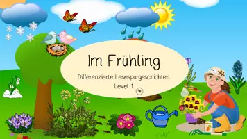 Vorschau - Fördermaterial/Inklusion - Frühling - Interaktive Lesespur - differenziert - Seite 3