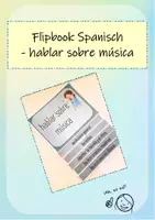 Vorschau - Spiele - Flipbook hablar de música - Deckblatt
