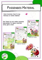 Vorschau - Arbeitsblätter - Frühblüher - Lesespur und interaktives Drehrad - Seite 1