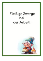 Vorschau - Fördermaterial/Inklusion - sinnerfassendes Lesen - Klettmappe Zwerge bei der Arbeit - Seite 2