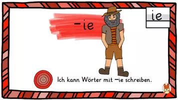Vorschau - Präsentationen/Tafelbilder - Buchstabeneinführung Laut ie - digitale Tafelbilder Deutsch 1 - Seite 1