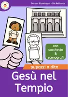 anteprima - Materiale per pittura e bricolage - Gesù nel Tempio - Pupazzi a dito delle storie bibliche - Pagina di copertina