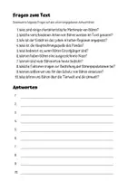 Vorschau - Arbeitsblätter - Hör- oder Lesetext "Bär" mit Fragen und Lösungen - Seite 3