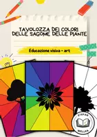 anteprima - Materiale per pittura e bricolage - Ruota dei colori - sagome delle piante - Pagina di copertina