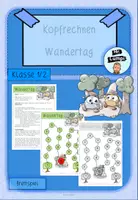 Vorschau - Spiele - Kopfrechen: Wandertag (Plus- und Minusspiel im Zahlenraum bis 20) - Deckblatt