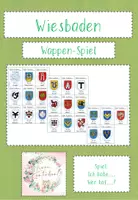 Vorschau - Spiele - Wiesbaden - Stadtteile und die Wappen - Ich habe Wer hat - Deckblatt