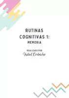 Vista previa - Hojas de trabajo - PACK RUTINAS COGNITIVAS - página 1