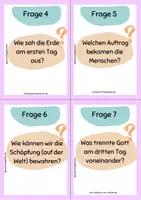 Vorschau - Bildkarten - Quizfragen zur Schöpfung - Religion - Seite 2