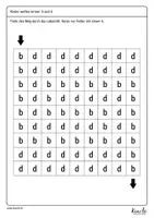 Vorschau - Arbeitsblätter - b und d unterscheiden – Visuelle Differenzierung - Seite 3