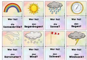 Vorschau - Spiele - Lesespiel Wetter - Seite 1