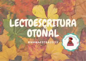 Vista previa - Tarjetas / Manipulativos - Lectoescritura otoñal - página 1