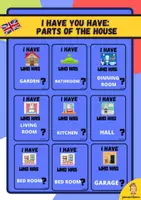 anteprima - Giochi - I have who has parts of the house vocabulary - Pagina di copertina