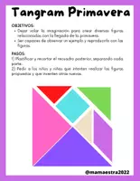 Vista previa - Tarjetas / Manipulativos - Tangram Edición Primaveral - página 1