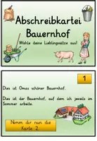 Vorschau - Arbeitsblätter - Abschreibkartei Bauernhof : Ich stelle meine eigene Geschichte zusammen - Seite 2
