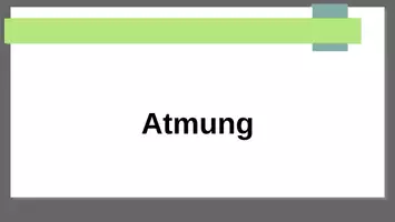 Vorschau - Präsentationen/Tafelbilder - Atmung - Grundlagen für Neulinge in der Pflege - Deckblatt