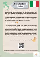 Vorschau - Arbeitsblätter - Materialpaket Steckbrief Italien differenziert mit Lösungen - Seite 1