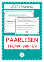 Vorschau - Arbeitsblätter - Paarlesen. Tandemlesen. Texte zum Winter - Deckblatt