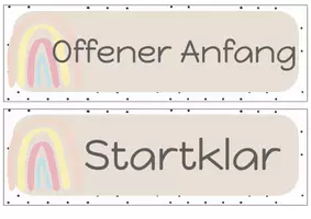 Vorschau - Poster - Offener Stundenbeginn Schilder pastell Klassenraum Management - Seite 3