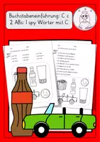 Vorschau - Arbeitsblätter - Büchstabeneinführung C c (I spy) - Deckblatt