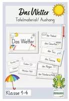 Vorschau - Unterrichtsreihen - Tafelmaterial Wetter Himmelsrichtungen Wettererscheinungen - Deckblatt