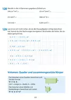 Vorschau - Stundenentwürfe - Flächeninhalt und Volumen: Messen von Volumina und Volumeneinheiten, Quader und zusammengesetzte Körper (Rechnen und Textaufgaben - Gymnasium 6. Klasse) - Seite 1