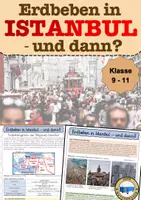 Vorschau - Arbeitsblätter - Erdbeben Istanbul Türkei Erdbebengefahr Metropole Naturkatastrophe - Deckblatt