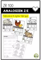 Vorschau - Arbeitsblätter - Analogieaufgaben - große und kleine Aufgaben - Z/E - ZR 100 - Deckblatt