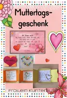 Vorschau - Mal- und Bastelvorlagen - Muttertagsgeschenk #freebiekunterbunt - Deckblatt