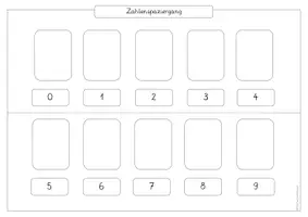 Vorschau - Arbeitsblätter - Zahlenspaziergang im ZR 0-9 (passend zum Bilderbuch „Die kleine Eins“) - Seite 2