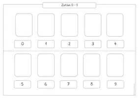 Vorschau - Arbeitsblätter - Zahlenspaziergang im ZR 0-9 (passend zum Bilderbuch „Die kleine Eins“) - Seite 3