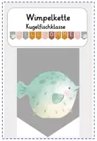 Vorschau - Anderer Materialtyp - Wimpelkette Willkommen Kugelfischklasse - Deckblatt