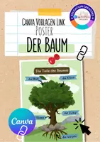 Vorschau - Poster - Canva Vorlagen-Link: Poster Baum - Deckblatt