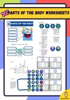 anteprima - Esercizi - Parts of the body monsters worksheets - Pagina di copertina