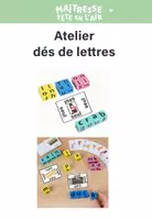Aperçu - Apprentissages en autonomie - Jeu de lettres pour 4 enfants GS/CP - Page de couverture