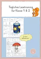 Vorschau - Arbeitsblätter - Tägliches Lesetraining für Klasse 1 & 2 Herbst - Eichhörnchen Ella - Deckblatt