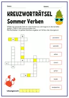 Vorschau - Arbeitsblätter - Sommer Verben Kreuzworträtsel + Arbeitsblatt Schulstart - Seite 3